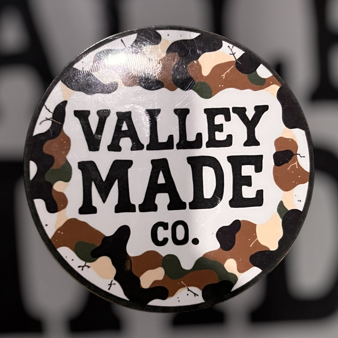 Valley Made Camo sticker